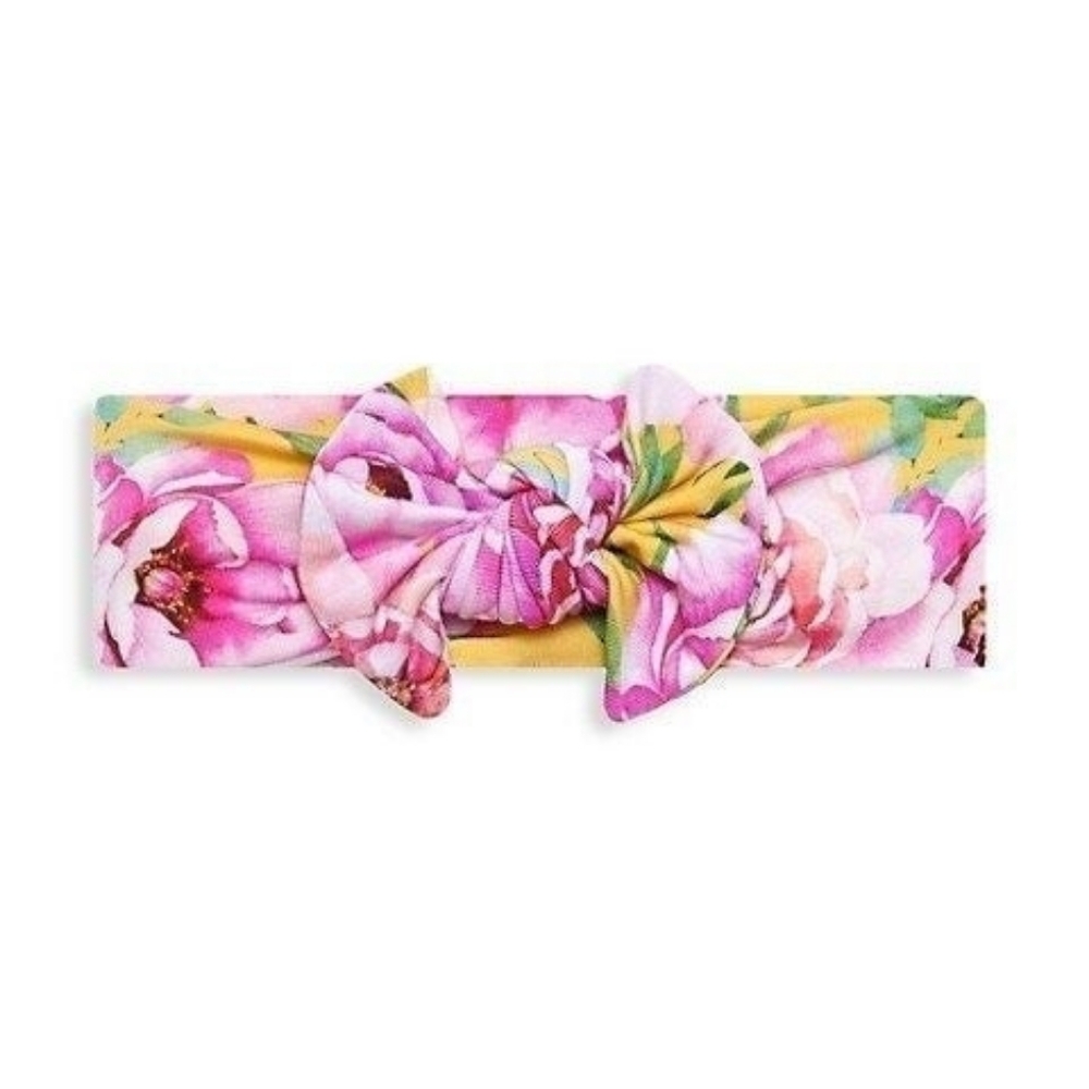 Posh Peanut Floral Pink Headband for Kids